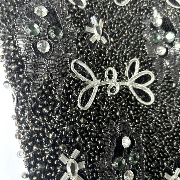 Colin Stuart Embellished Beaded Heeled Boots - Picture 3 of 17